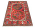 3x4 Red Ersari Afghan Hand Knotted Veg Dye Wool Area Rug
